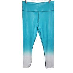 Zyia Active 12 Light‎ Blue / White Ombre Snakeskin Full Length Women's Leggings